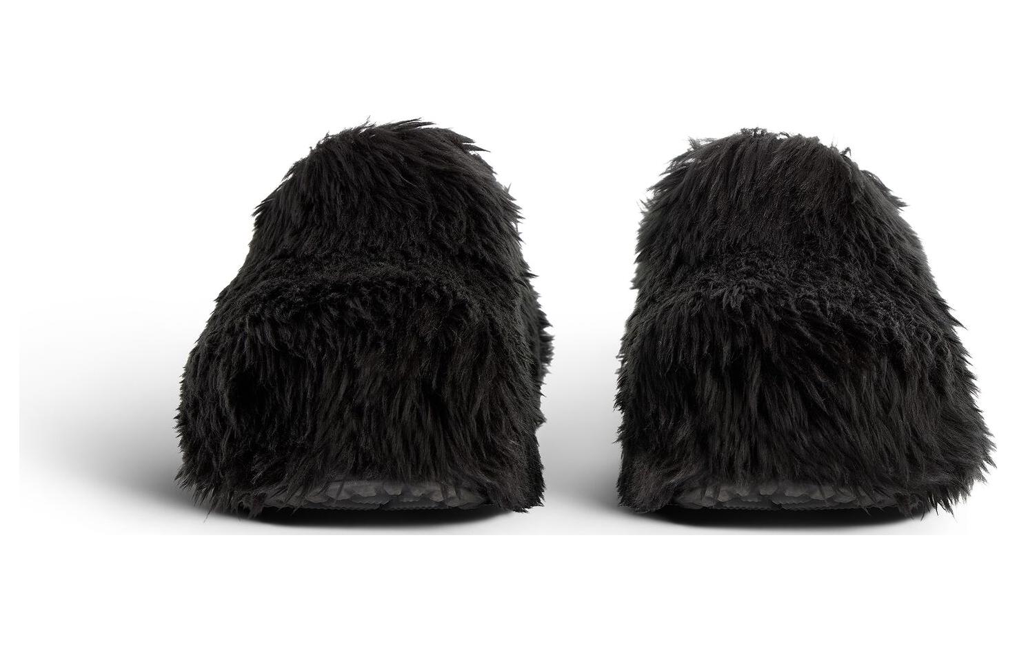 (W) Balenciaga Crocs Mules 'Black Fake Fur on Rubber' 圖 5