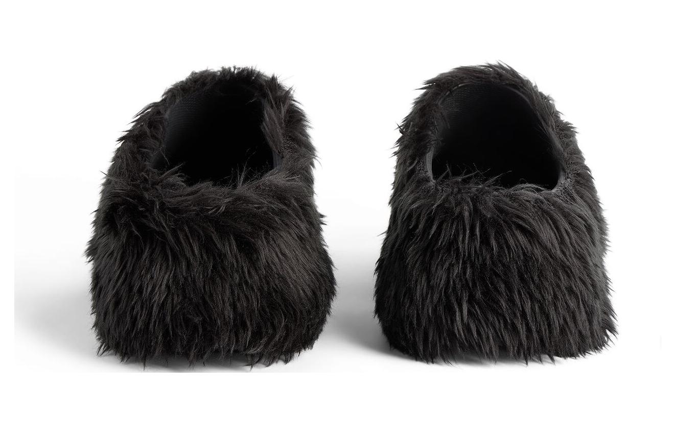 (W) Balenciaga Crocs Mules 'Black Fake Fur on Rubber' 圖 6