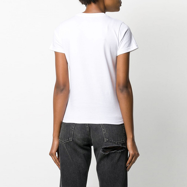 (Women) Balenciaga Crown Print Crewneck Short Sleeve T-Shirt White 578133TGV489000 圖 4