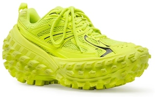 巴黎世家 Defender 织物 系带 防滑 低帮 运动休閒鞋 女款 綠色 Lookbook 巴黎世家 Defender 织物 系带 防滑 低帮 运动休閒鞋 女款 綠色