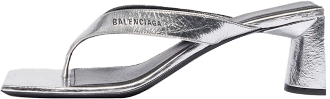 (Women) Balenciaga Double Square Sandals Silver 609639WA9738163 (Women) Balenciaga Double Square Sandals Silver 609639WA9738163