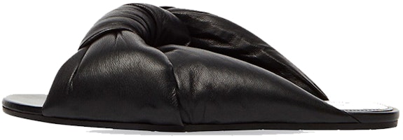 (Women) Balenciaga Drapy Flat Sandals 'Black' 636576WA2M01000 (Women) Balenciaga Drapy Flat Sandals 'Black' 636576WA2M01000