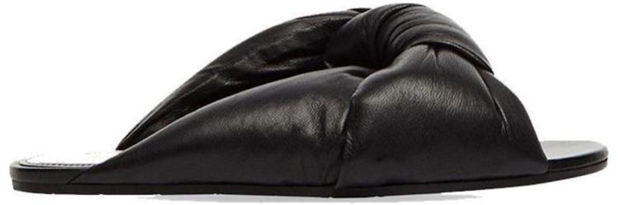 (Women) Balenciaga Drapy Flat Sandals 'Black' 636576WA2M01000 Order (Women) Balenciaga Drapy Flat Sandals 'Black' 636576WA2M01000