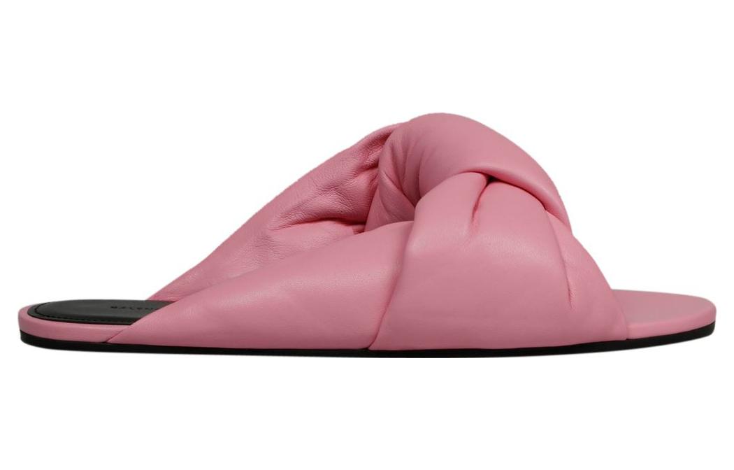 Order (W) Balenciaga Drapy Ciabatte in Pelle ''Rosa'' 636576WA2M05048