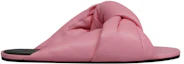 Order (W) Balenciaga Drapy Ciabatte in Pelle ''Rosa'' 636576WA2M05048