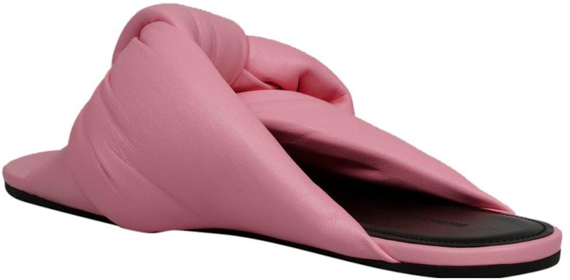 (Women) Balenciaga Drapy Leather Slides 'Pink' 636576WA2M05048 Shop (Women) Balenciaga Drapy Leather Slides 'Pink' 636576WA2M05048