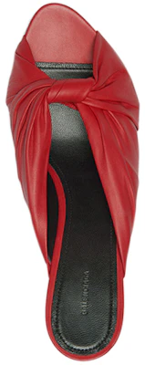 (W) Balenciaga Drapy Leren Mules Rood Dames 617574WA2M06511 Lookbook (W) Balenciaga Drapy Leren Mules Rood Dames 617574WA2M06511