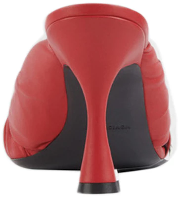 (W) Balenciaga Drapy Leren Mules Rood Dames 617574WA2M06511 Purchase (W) Balenciaga Drapy Leren Mules Rood Dames 617574WA2M06511