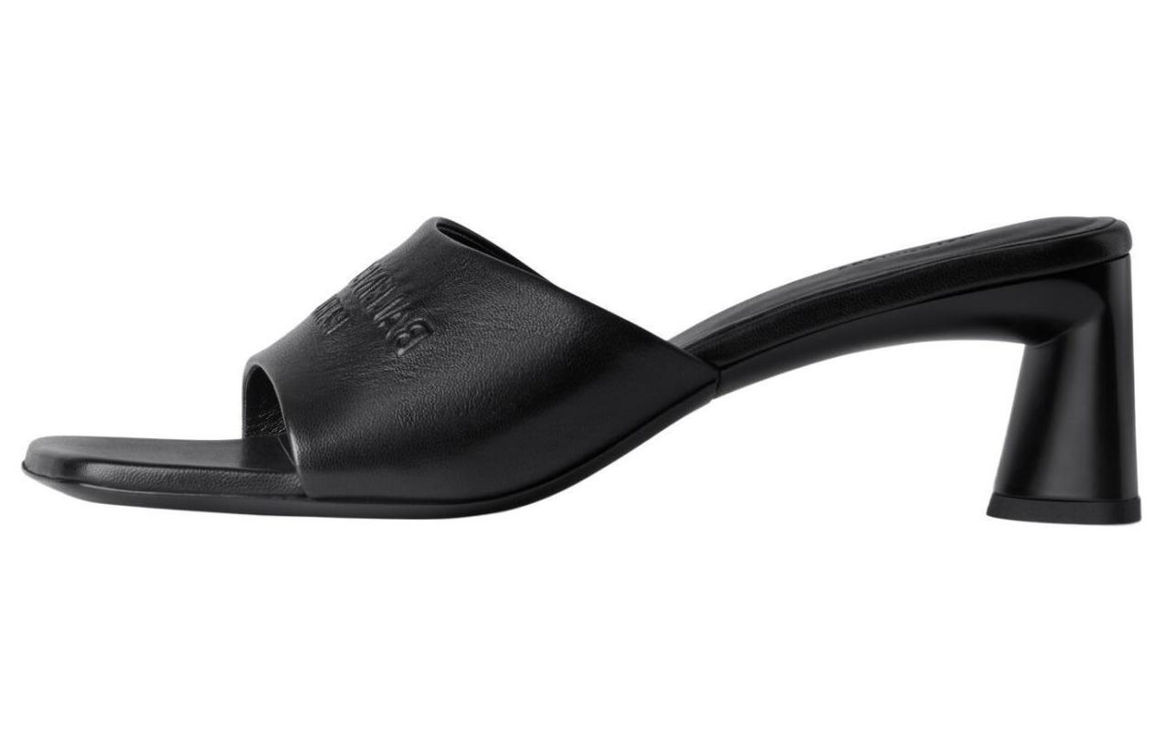 (Women) Balenciaga Duty Free 60mm Sandals 'Black Shiny Soft Sheepskin' 787303WBCW01000