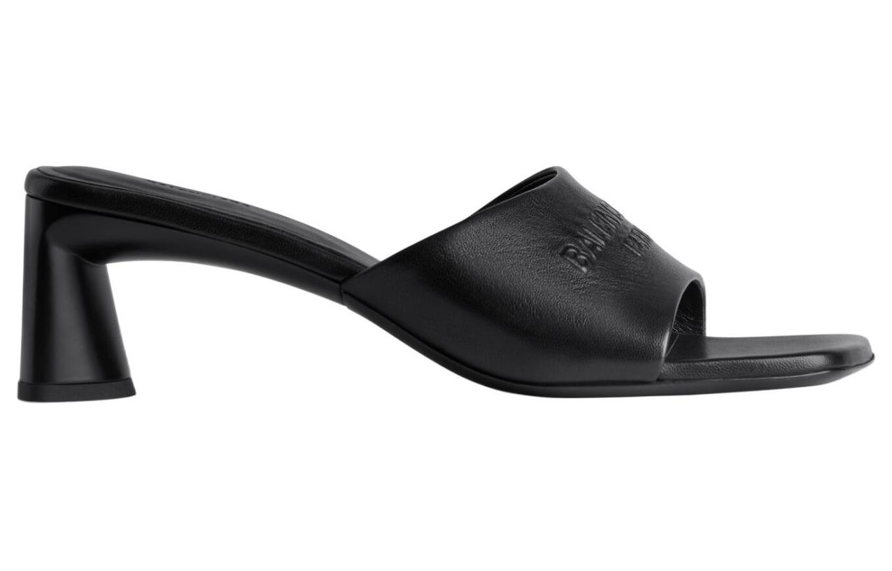 Order (Women) Balenciaga Duty Free 60mm Sandals 'Black Shiny Soft Sheepskin' 787303WBCW01000