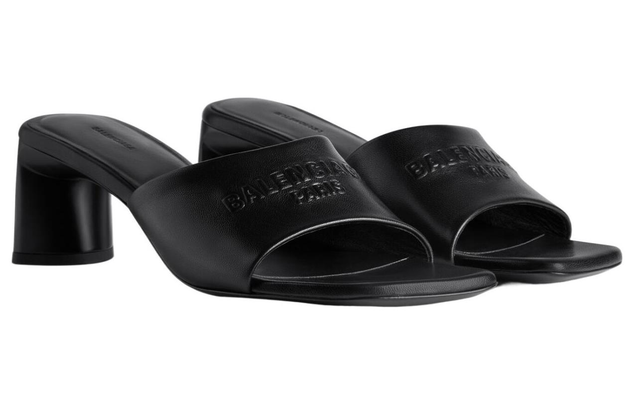 Lookbook (Women) Balenciaga Duty Free 60mm Sandals 'Black Shiny Soft Sheepskin' 787303WBCW01000