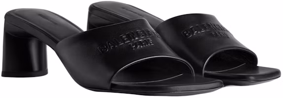 Lookbook Balenciaga巴黎世家 免稅店 皮革 舒適百搭 一字拖鞋 6公分 女款 黑色