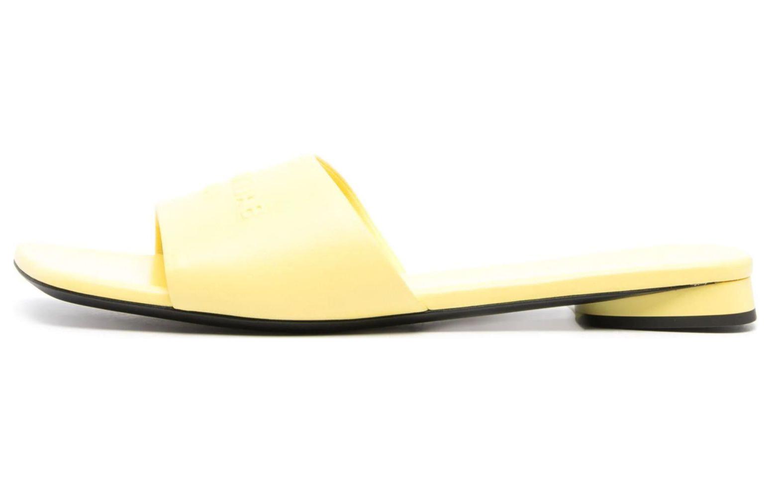(Women) Balenciaga Duty Free Flat Sandal 'Yellow' 787293WBCW07009