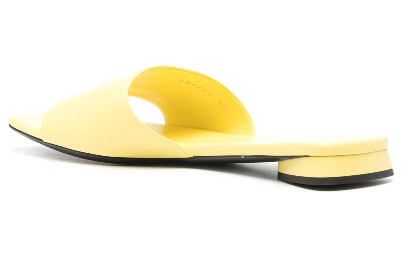Shop (Women) Balenciaga Duty Free Flat Sandal 'Yellow' 787293WBCW07009