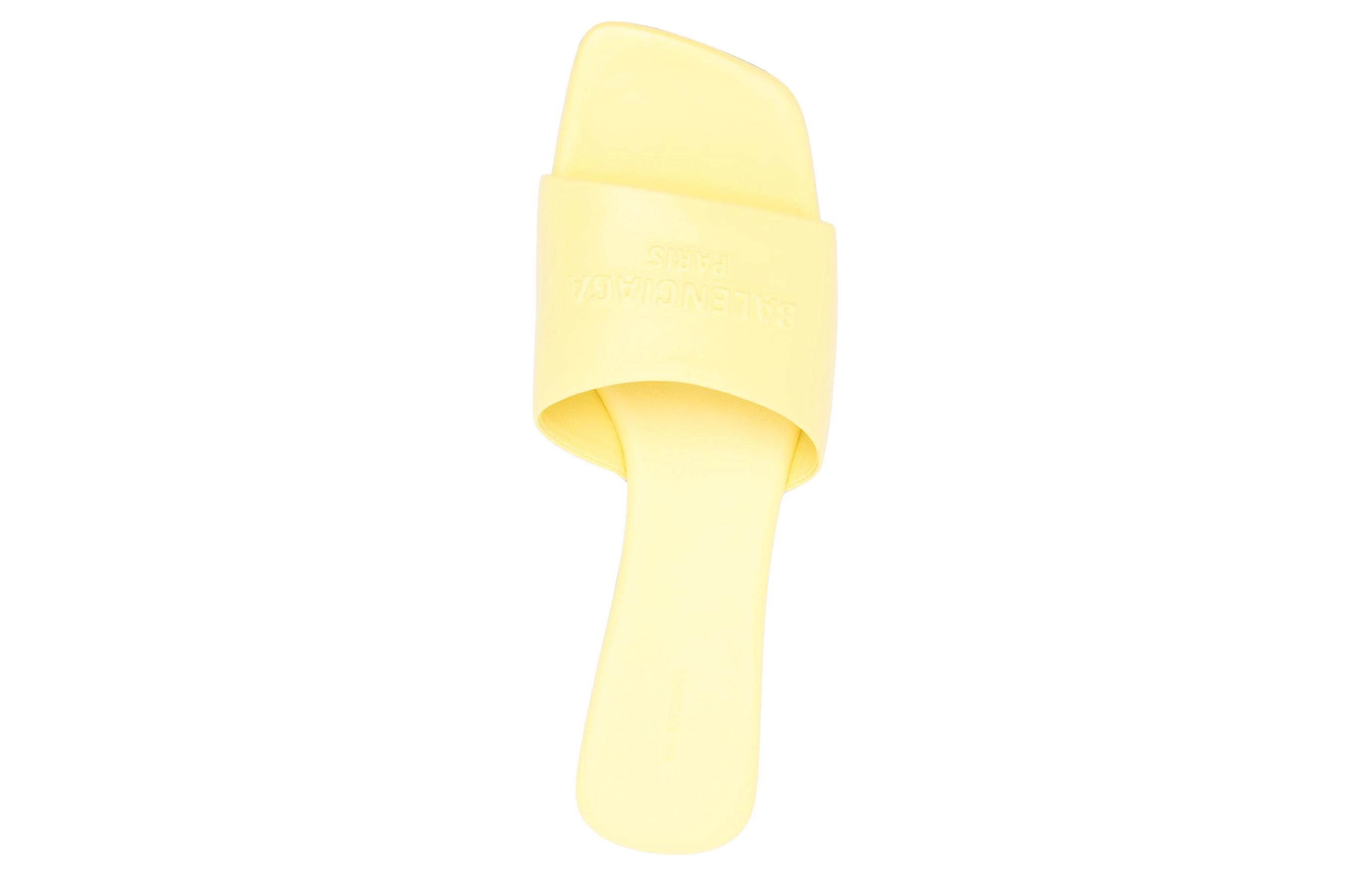 Purchase (Women) Balenciaga Duty Free Flat Sandal 'Yellow' 787293WBCW07009