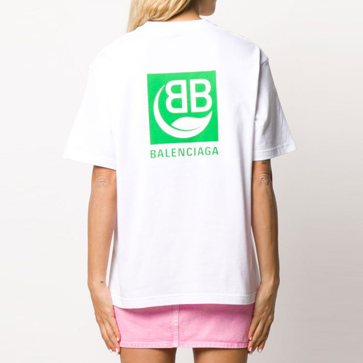 (Women) Balenciaga Eco-Certified Oversized T-Shirt White 594599THV639000 圖 4