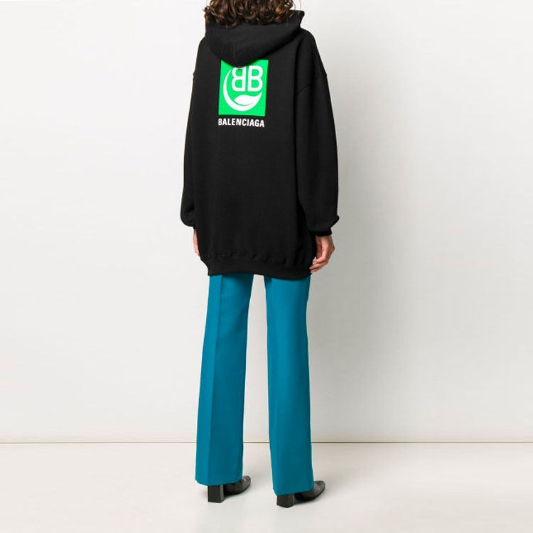 (Women) Balenciaga Eco-friendly Black BB Hoodie Black 578135THV641000 圖 5