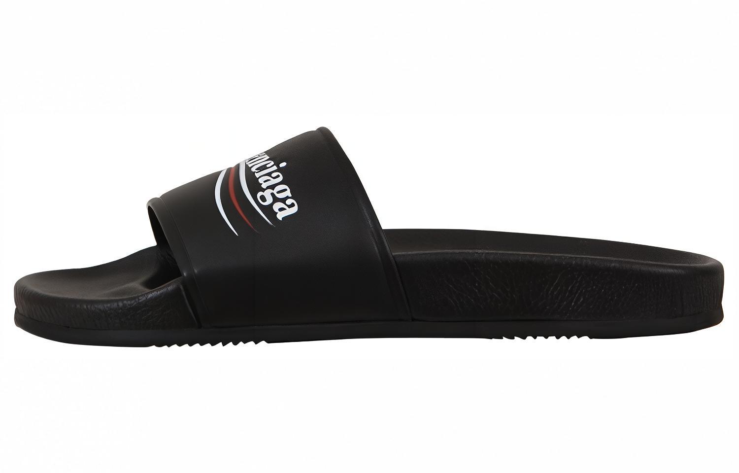 (Women) Balenciaga Embossed Logo Slides 'Black' 506351-WAM00-1091