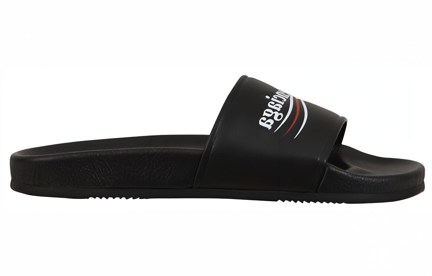 Order (W) Balenciaga Slides met Reliëflogo ''Zwart'' 506351-WAM00-1091