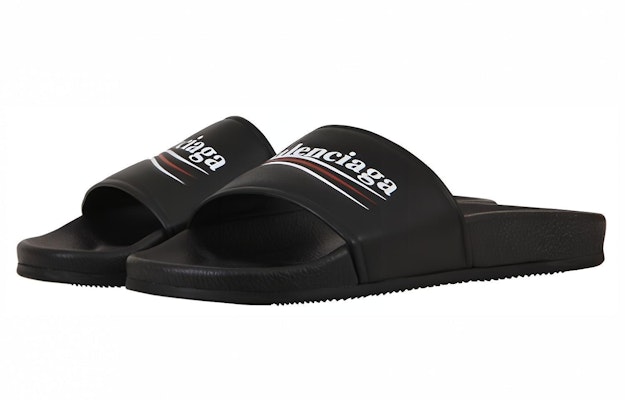 (Women) Balenciaga Embossed Logo Slides 'Black' 506351-WAM00-1091 Lookbook (Women) Balenciaga Embossed Logo Slides 'Black' 506351-WAM00-1091