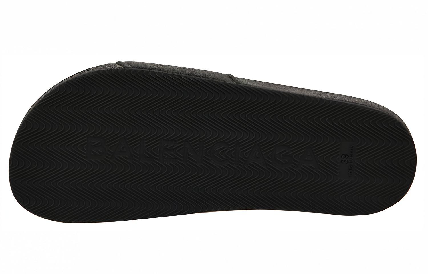 Purchase (W) Balenciaga Slides met Reliëflogo ''Zwart'' 506351-WAM00-1091