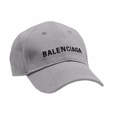 (Women) Balenciaga Embroidered Logo Cotton Baseball Cap 590758310B21460