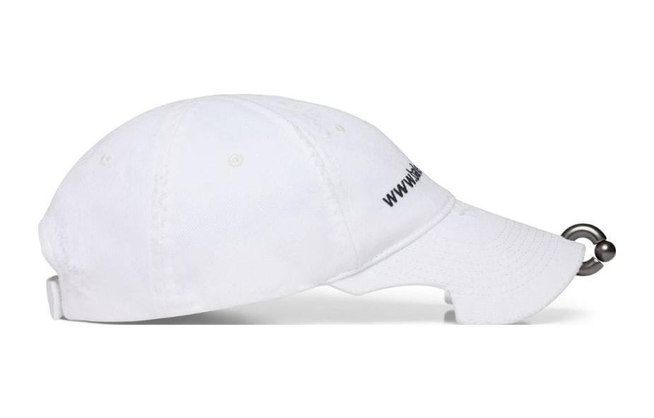 Purchase (Women) Balenciaga Embroidered Logo Cotton Baseball Cap White Women’s 750716410B29060