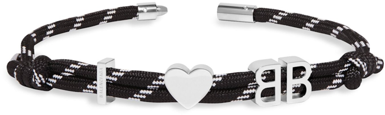 (W) 발렌시아가 여성용 블랙 로고 목걸이 투톤 레이스 디자인. 722538TVX4S5651 Lookbook (W) 발렌시아가 여성용 블랙 로고 목걸이 투톤 레이스 디자인. 722538TVX4S5651