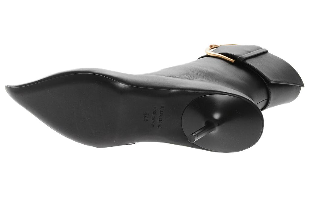 Purchase (W) バレンシアガ エセックス アンクルブーツ (黒レザー) 671502WA9171080