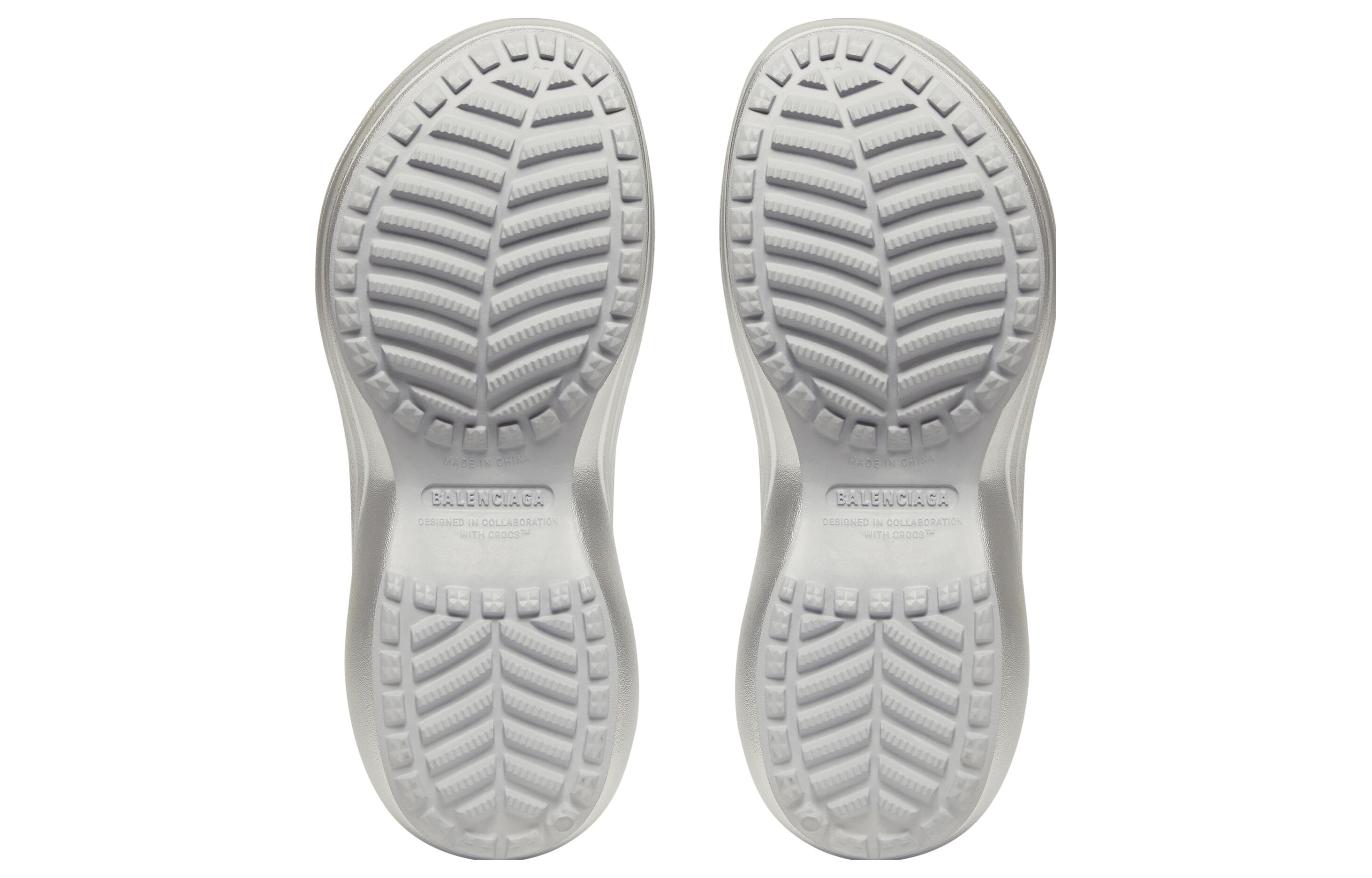 (W) Balenciaga EVA Round Toe Open Heel Slipper 'Silver' 圖 4