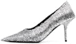 Buy (W) Balenciaga Kain 8cm 'Tumit Tinggi Silver Mules' 719831W2LB08010