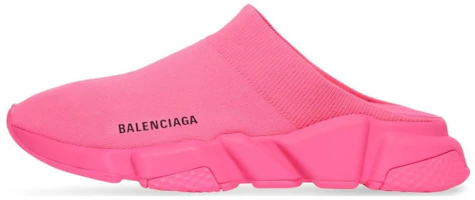(Women) Balenciaga Fabric 'Casual Comfort Pink Mules' 711474W2DBH (Women) Balenciaga Fabric 'Casual Comfort Pink Mules' 711474W2DBH
