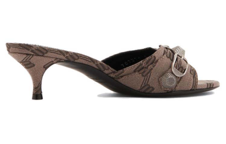 (W) Balenciaga Fabric Open Toe Slide 'Brown' 圖 3
