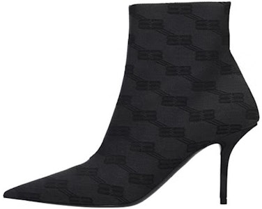 (W) バレンシアガ 黒ジップ stiletto アンクルブーツ 702012W2I101510 Buy (W) バレンシアガ 黒ジップ stiletto アンクルブーツ 702012W2I101510