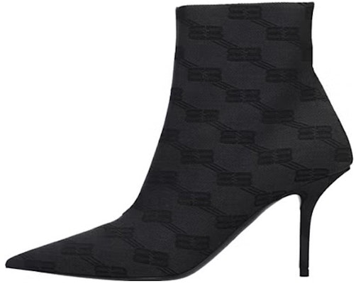 (Women) Balenciaga Fabric Zip Stiletto Ankle Boots 'Black' 702012W2I101510 Buy (Women) Balenciaga Fabric Zip Stiletto Ankle Boots 'Black' 702012W2I101510