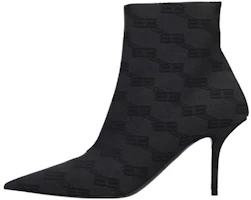 (Women) Balenciaga Fabric Zip Stiletto Ankle Boots 'Black' 702012W2I101510 (Women) Balenciaga Fabric Zip Stiletto Ankle Boots 'Black' 702012W2I101510