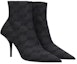 Order (W) Balenciaga Fabric Zip Stiletto But Buku 'Hitam' 702012W2I101510