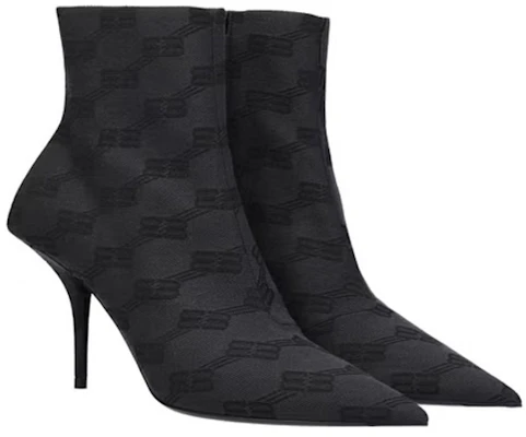 (W) Bottines à Talons Aiguille Balenciaga en Tissu à Zip ''Noir'' 702012W2I101510 Order (W) Bottines à Talons Aiguille Balenciaga en Tissu à Zip ''Noir'' 702012W2I101510
