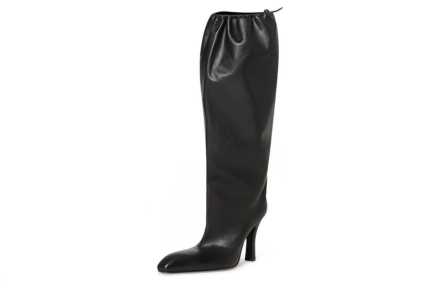 (Women) Balenciaga Falkon High 'Black Leather' 697408WBDH01000