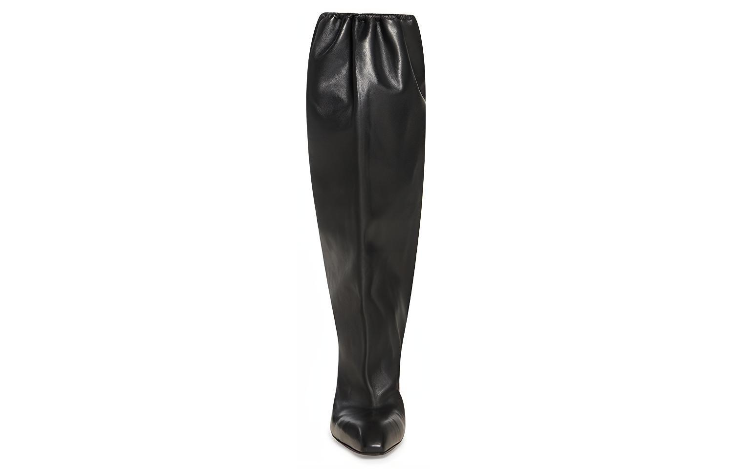 Shop (W) Balenciaga Falkon High 'Kulit Hitam' 697408WBDH01000
