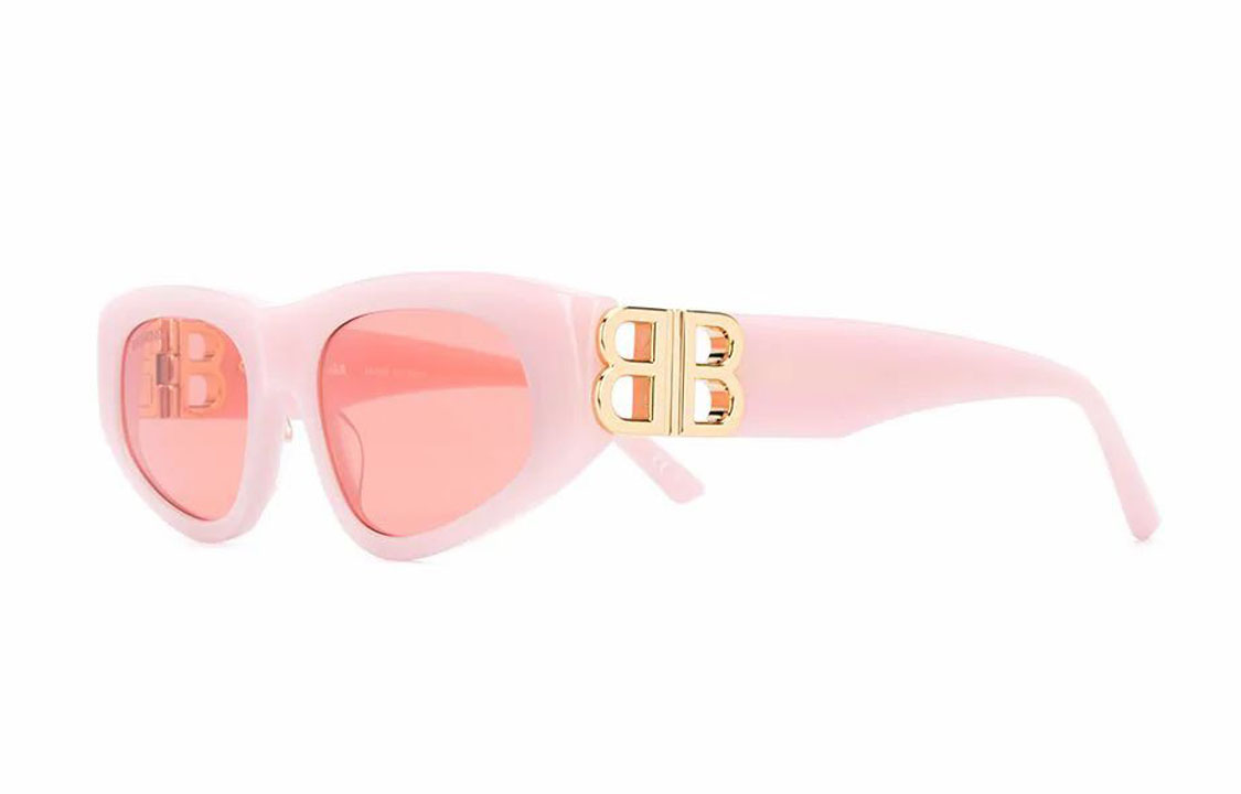 (Women) Balenciaga Fashion Casual Pink Sunglasses. BB0095S-003