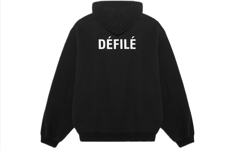 Buy (Women) Balenciaga Fleece Hoodie Black 641529TJVE51000