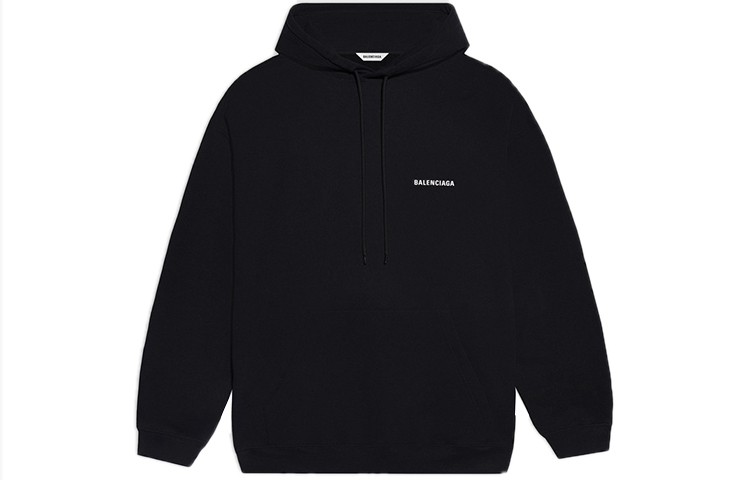 Lookbook (Women) Balenciaga Fleece Hoodie Black 641529TJVE51000