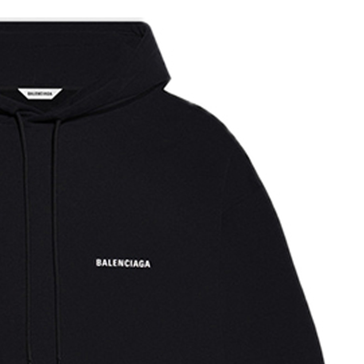 Cheap (Women) Balenciaga Fleece Hoodie Black 641529TJVE51000