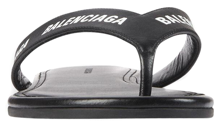 Shop (W) Sandalias Balenciaga Flip Flop 'Logo Completo - Negro'. 630051-WBAE1-1090