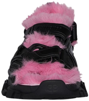 (Women) Balenciaga Track Sandal 'Black Pink Faux Fur' 668560W3CQ41050 Lookbook (Women) Balenciaga Track Sandal 'Black Pink Faux Fur' 668560W3CQ41050