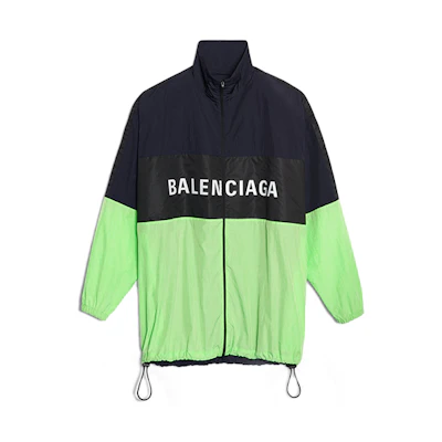(Women) Balenciaga Fluorescent Green Zip-up Jacket 528638TDO053302