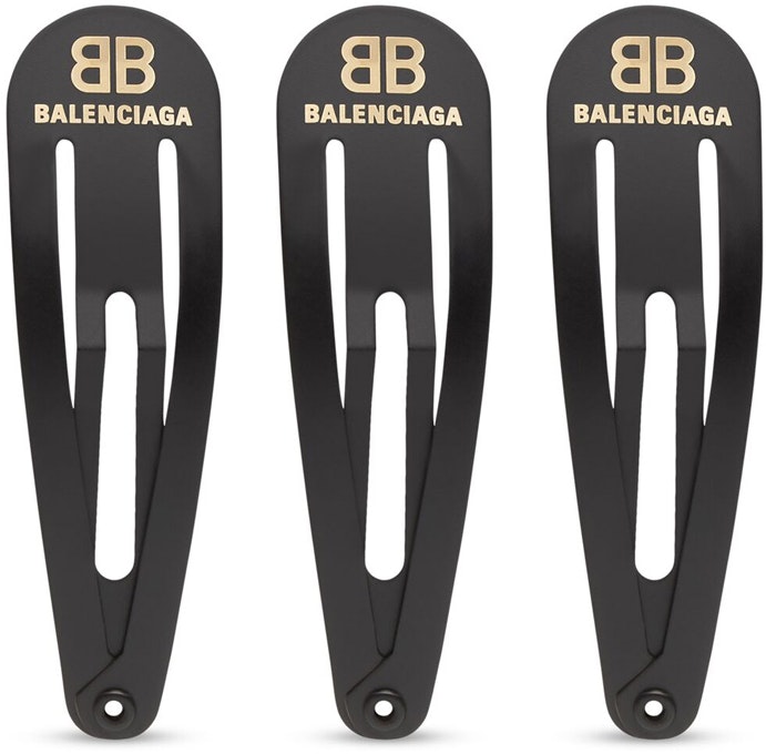 women-balenciaga-front-logo-decorative-hair-clip-black-718872-tz-01-g5610