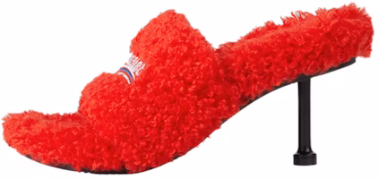 (Women) Balenciaga Furry High Heel 'Red Velvet' 656632W2DO16596 (Women) Balenciaga Furry High Heel 'Red Velvet' 656632W2DO16596