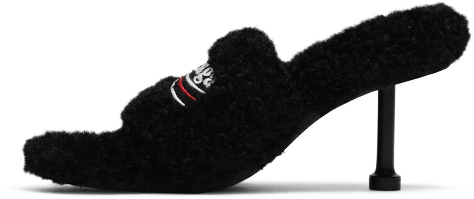 (Women) Balenciaga Furry Sandal 'Black' 656632-W2DO1-1096 Lookbook (Women) Balenciaga Furry Sandal 'Black' 656632-W2DO1-1096